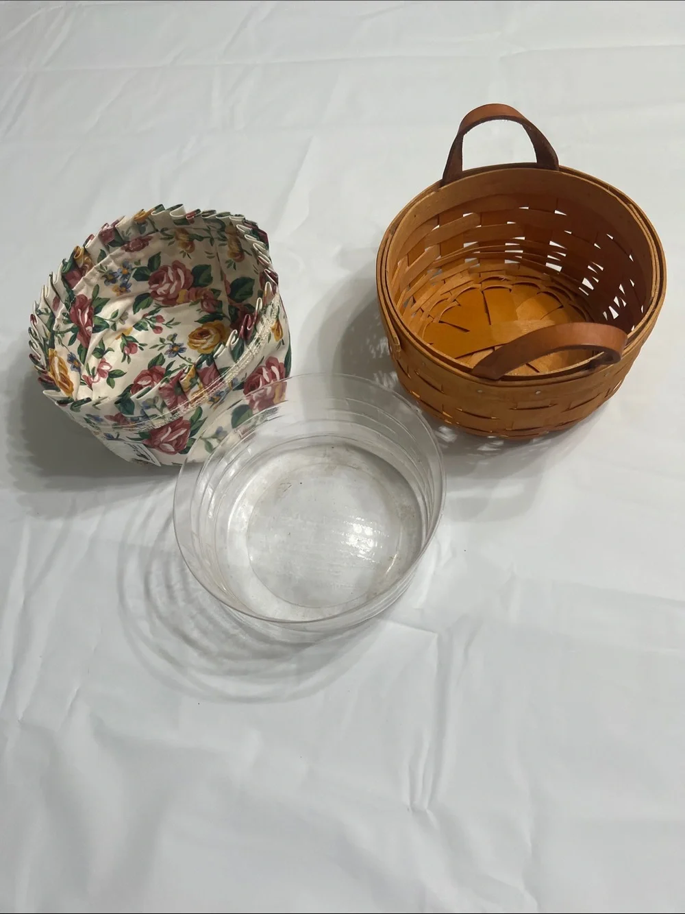 Longaberger Natural Brown Handwoven Basket